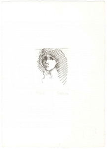 Opera d’arte autentica 1990 ca Ermanno VANNI  Testa di donna Incisione numerata FIRMATA 78/80 1 Opera d’arte autentica 1990 ca Ermanno VANNI  Testa di donna Incisione numerata FIRMATA 78/80 1