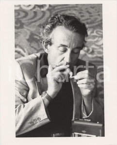 Fotografia d epoca originale 1987 VENEZIA Mostra del Cinema  Louis MALLE fuma un sigaro  Foto 20x25 cm 2 1