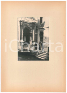 Fotografia d epoca originale 1937 VENEZIA Ricevimento dalla portinaia  Foto ARTISTICA con passepartout 24x34 1