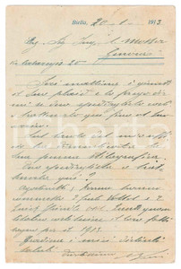Cartolina originale da collezione 1920 BIELLA Attilio VESCOVI  Cartolina commerciale intestata 1