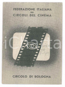 Oggetto da collezione cartaceo 1948 BOLOGNA Federazione Italiana Circoli del Cinema  Tessera socio 1