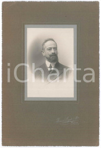 Fotografia d epoca originale 1910 ca MODENA Via Farini, 8  Ritratto maschile  Foto Ferruccio SORGATO 18x27 1