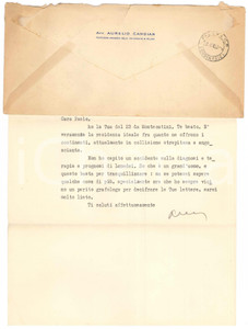 Autografo originale 1962 MILANO Aurelio CANDIAN Antonio LUNEDEI é un grand uomo Autografo 1