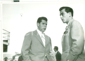 Fotografia d epoca originale 1956 SALTINO Convocazione NAZIONALE  Maurilio PRINI e Giuseppe FARINA  Foto 1