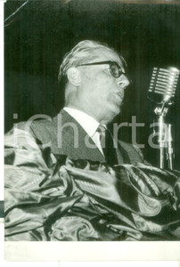 Fotografia d epoca originale 1962 NAPOLI Congresso DC  Intervento di Giovanni GRONCHI  Foto 13x18 cm 1