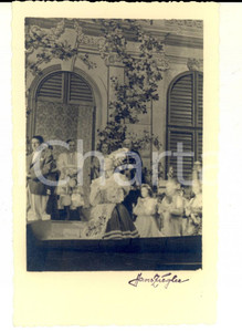 Cartolina originale da collezione 1930 ca GERMANIA TEATRO Scena in costume storico  Foto cartolina Hans ZIEGLER 1