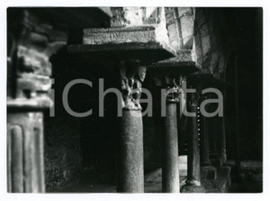 Fotografia d epoca originale 1976 AOSTA Chiostro romanico della Chiesa di Sant Orso  Foto 17x13 cm 1 1