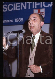 Fotografia d epoca originale Enzo GORI  SCIENZA Ritratto del farmacologo Italiano 1985 35mm vintage slide 1 1