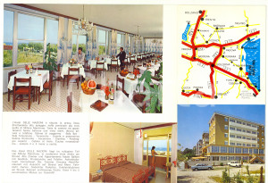Materiale pubblicitario d’epoca 1970 ca MILANO MARITTIMA Hotel delle Nazioni  Pieghevole pubblicitario 1