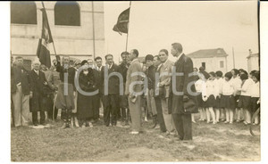 Fotografia d epoca originale 1940 ca VERONA Cerimonia fascista con piccole italiane  Foto cartolina 1