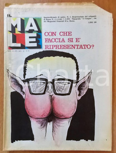 Giornale, rivista storica 1978 IL MALE Ritratto satirico Giulio Andreotti  Rivista illustrata anno I n° 2 1