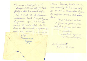 Autografo originale 1958 BUCAREST Lettera Nina FAÃ‡ON per articolo sull Umanesimo  Autografo 1