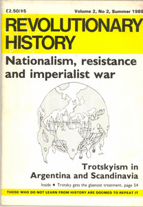 Giornale, rivista storica 1989 REVOLUTIONARY HISTORY Trotskyism in Argentina and Scandinavia  nÂ°2 1
