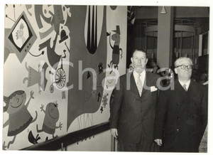 1957 MILANO XXXV Fiera Campionaria - Giovanni GRONCHI in visita ufficiale - Foto