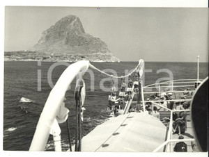 Fotografia d epoca originale 1959 PALERMO Viaggio inaugurale linea marittima CONCA D ORO Foto 18x13 1