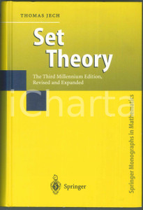 2002 Thomas JECH Set Theory - Third millennium edition - Ed. SPRINGER Pubblicazione cartonata in lingua inglese.EDITORE: SpringerCOLLANA: Springer monographs in mathematicsPAGINE: 769  CONDIZIONI:FAIR/discreto buone condizioni, ma sottolineature ed evidenziature alle prime 50 pagineFORMATO: 15x24 cm originale e autentica 1