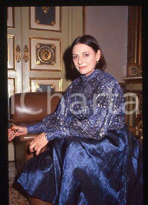 Lucilla MORLACCHI - COSTUME Italian film actress 1995 ca * 35mm vintage slide 18