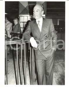 Fotografia d epoca originale 1985 ca MILANO Ettore FUMAGALLI presidente Comitato Agenti di Cambio Foto 18x24 1