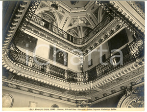 1935 ca COMO Villa OLMO - Salone con ballatoio e soffitto *Foto ALINARI 24x19