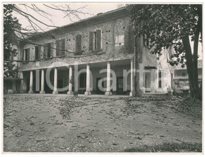 Fotografia d epoca originale 1930 ca ROCCAFRANCA BS Palazzo MARTINENGO  Cortile  Foto 23x17 cm 1