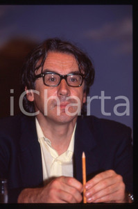 35mm vintage slide* 1985 ca ITALIA Giulio GIORELLO durante una conferenza (11)