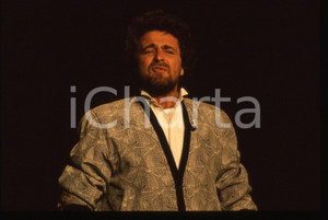 35mm vintage slide* 1988 FESTIVAL DI SANREMO Beppe GRILLO in scena RAI UNO (4)