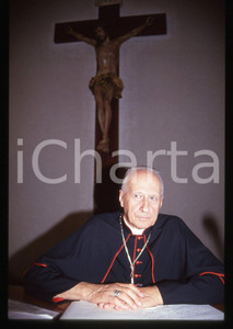 35mm vintage slide* 1990 ca VATICANO Roger ETCHEGARAY ritratto del cardinale (2)