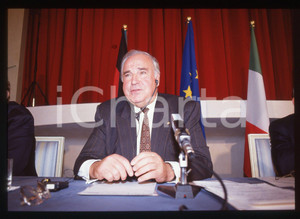 35mm vintage slide* 1992 FIRENZE Helmut KOHL ritratto cancelliere tedesco CDU 1