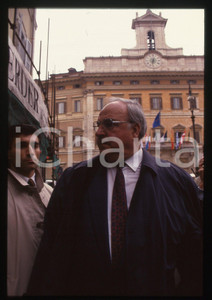 35mm vintage slide* 1990 ROMA Helmut KOHL passeggiata cancelliere tedesco CDU 3