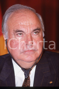 35mm vintage slide* 1992 FIRENZE Helmut KOHL ritratto cancelliere tedesco CDU 19