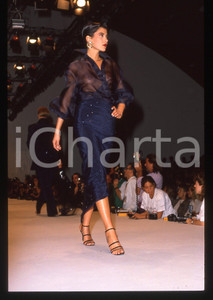 35mm vintage slide* 1990 ca MILANO? Gianfranco FERRÉ Sfilata primavera-estate 25