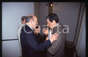 35mm vintage slide* 1990 ca ROMA (?) Onofrio PIRROTTA Nicola MANCINO Ritratto 1