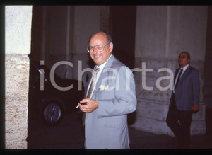 35mm vintage slide* 1990 ca RAI Onofrio PIRROTTA Ritratto del giornalista