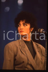 35mm vintage slide* 1990 ca TELEVISIONE Marcella BELLA Ritratto della cantante 6