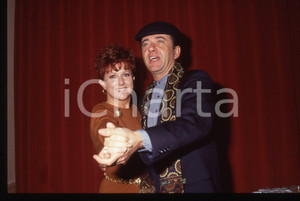 35mm vintage slide* 1992 SANREMO Giorgio FALETTI Orietta BERTI Ritratto (1)