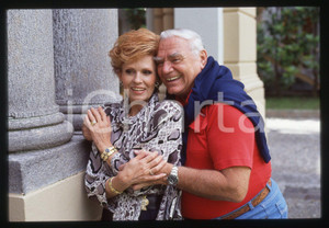 35mm vintage slide* 1992 CERNOBBIO VILLA ERBA Ernest BORGNINE Tova TRAESNAES 3