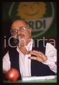 Fotografia d epoca originale 35mm vintage slide 2000ca POLITICA Massimo SCALIA Ritratto del deputato VERDI 8 1