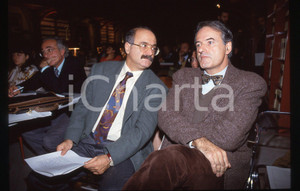 Fotografia d epoca originale 35mm vintage slide 1990 ca POLITICA Massimo SCALIA Gianni Francesco MATTIOLI 1 1