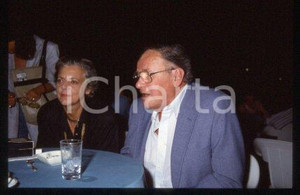 35mm vintage slide*1987 VENEZIA Joseph L.MANKIEWICZ moglie Mostra del Cinema(31)