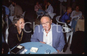 35mm vintage slide*1987 VENEZIA Joseph L.MANKIEWICZ moglie Mostra del Cinema(37)