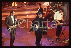 35mm vintage slide* 1991 SANREMO Festival Phil MANZANERA English musician (24)