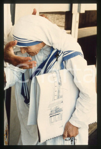 35mm vintage slide* 1990 ca COSTUME Madre Teresa di CALCUTTA - Ritratto (2)