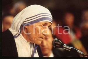 35mm vintage slide* 1990 ca COSTUME Madre Teresa di CALCUTTA - Ritratto (3)