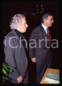 35mm vintage slide* 1990 ca PRI Giorgio STREHLER Giorgio LA MALFA Ritratto (2)