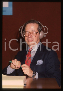 Fotografia d epoca originale 35mm vintage slide 1985 ca MILANO Ronald DWORKIN  Ritratto del filosofo 4 1