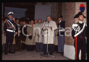 35mm vintage slide* 1993 RIMINI Sergio ZAVOLI - Funerale di Federico FELLINI (1)