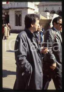 35mm vintage slide* 1986 MILANO Nino SINDONA al funerale di Michele SINDONA (1)