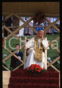 35mm vintage slide* 1988 VAL DI STAVA Papa GIOVANNI PAOLO II Visita pastorale *2