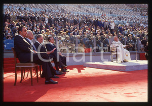 35mm vintage slide* 1990 ROMA Stadio Olimpico GIOVANNI PAOLO II Franco CARRARO 3