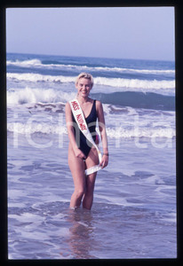 35mm vintage slide* 1988 RAGUSA MISS EUROPA Hege ARNESEN Ritratto Miss Norvegia